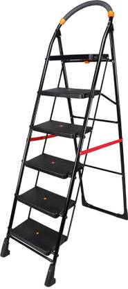 Flipkart SmartBuy 6 Step Kitchen Steel Ladder  (With Platform)