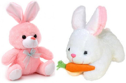 rabbit with carrot soft toy