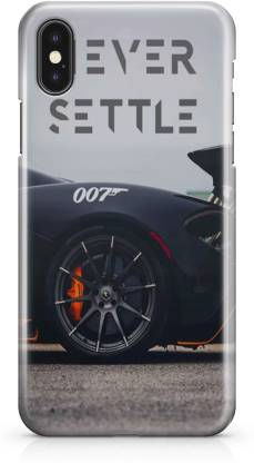 Accezory Back Cover for Apple iPhone X Back Cover, CAR, BIKE, LOVE, NEVER  SETTLE, WALLPAPER, BACK CASE - Accezory : 