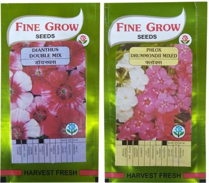 Finegrow Dianthus Double Mis And Phlox Drummondii Mixed Seed Price In India Buy Finegrow Dianthus Double Mis And Phlox Drummondii Mixed Seed Online At Flipkart Com