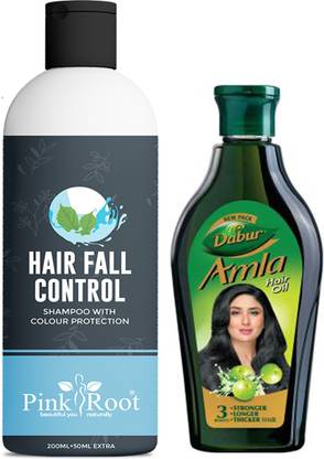PINKROOT Hairfall Control Shampoo With Dabur Amla Hair Oil Price in India - Buy PINKROOT Hairfall Control Shampoo With Dabur Amla Hair Oil online at PINKROOT Hairfall Control Shampoo With Dabur Amla Hair Oil Price in India - Buy PINKROOT Hairfall Control Shampoo With Dabur Amla Hair Oil online at