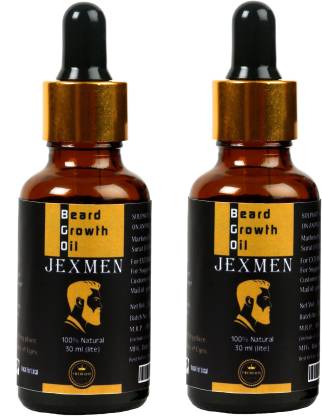 JEXMEN Beard Growth Oil (lite) 30ml X 2 UNIT - More Beard Growth, 8 Natural  Oils including Jojoba Oil, Vitamin E, Nourishment & Strengthening, No  Harmful Chemicals Hair Oil - Price in