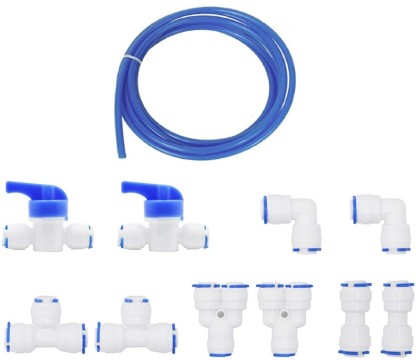 9PCS 1/4" Equal Tube OD Check Valve Quick Connector Ro Water Purifier 