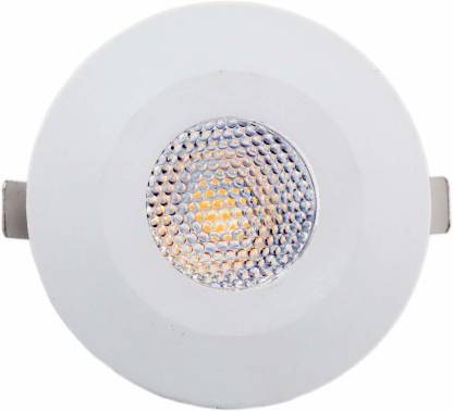 PHILIPS Astra Spot 2-Watt LED COB Light Round) of 1 Recessed Ceiling Lamp Price in India - PHILIPS Spot 2-Watt LED COB Light (CDL, Round) pack of 1