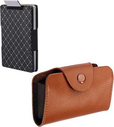 Card Holder Model 4 Minimalist Leather Wallet with Pull Tab Minimalist Wallet Leather Wallet 