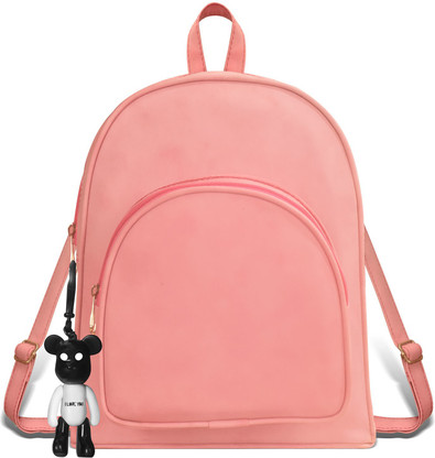 light pink school backpack