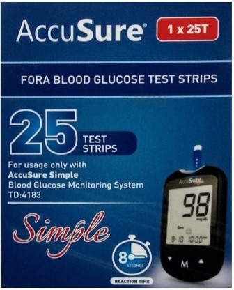 accusure simple 100 strips price