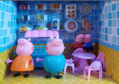 Miss Mithiistic Peppa Family with Sweet Shop, Chairs and Table with Sweets- Peppa and George with Mummy Pig and Papa Pig pretend play Peppa toy - Peppa Family with Sweet Shop, Chairs Miss Mithiistic Peppa Family with Sweet Shop, Chairs and Table with Sweets- Peppa and George with Mummy Pig and Papa Pig pretend play Peppa toy - Peppa Family with Sweet Shop, Chairs