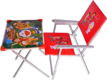 folding study table chair set