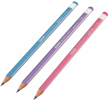 DOMS Zoom Ultimate Dark Triangle 20 Pencils with one Eraser & Sharpener inside 