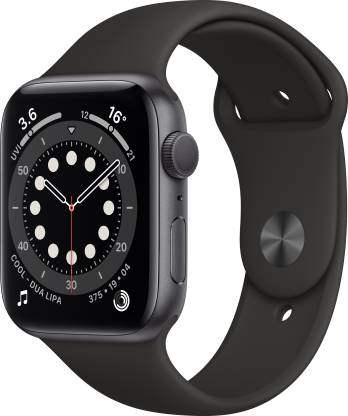 APPLE Watch Series 6 GPS M00H3HN/A 44 mm Space Grey Aluminium Case with Black Sport Band