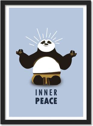 Inner Peace Framed Poster for Room & Office(10x13 inch,Framed) Paper ...