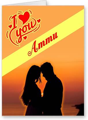 Midas Craft I Love You Ammu 01 Gift Romantic Message Greeting Card Price In India Buy Midas Craft I Love You Ammu 01 Gift Romantic Message Greeting Card Online At Flipkart Com