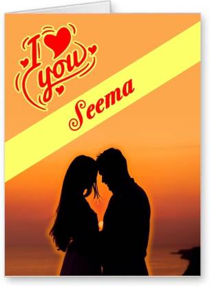 Midas Craft I Love You Seema ….01 Gift Romantic Message Greeting Card Price  in India - Buy Midas Craft I Love You Seema ….01 Gift Romantic Message  Greeting Card online at 