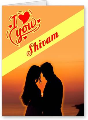 Midas Craft I Love You Shivam ….01 Gift Romantic Message Greeting Card  Price in India - Buy Midas Craft I Love You Shivam ….01 Gift Romantic  Message Greeting Card online at 