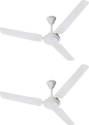 Hindware Aerochamp 1200 mm 3 Blade Ceiling Fan  (Natural White, Pack of 2)