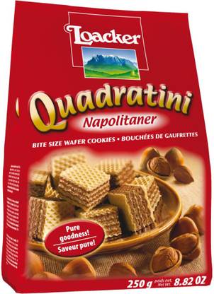 Loacker Quadratini Napolitaner Hazelnut Italy Wafers Price In India Buy Loacker Quadratini Napolitaner Hazelnut Italy Wafers Online At Flipkart Com