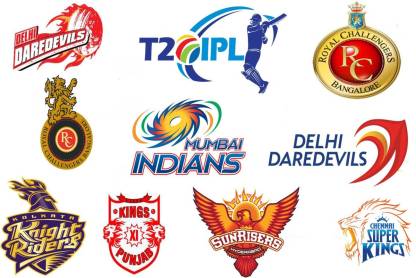 IPL Team Logo Poster For Room/Office/Dining/Living Room|Poster of IPL ...