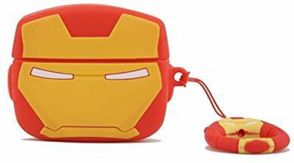 KHR Back Cover for Apple AirPods Pro 2019 | Cute Iron Man Character Style  Silicon Case Cover with Keychain - KHR : Flipkart.com