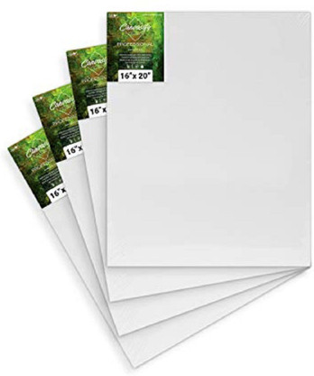 FIXSMITH Canvas Panels 14 Pack 100% Cotton Primed Canvases 12 x 12 Inch Painting Canvas Panel Boards Oil & Tempera Painting Artist Canvas Board for Acrylic Super Value Pack 