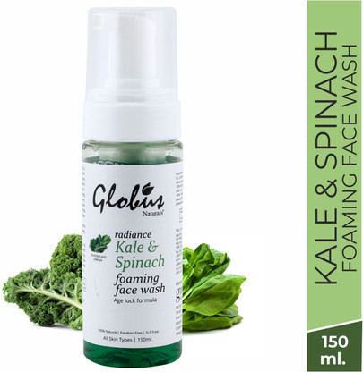 kale green tea spinach face wash