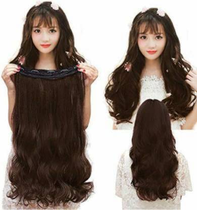 PEMA Clip in wavy natural brown Hair Extension Price in India - Buy PEMA  Clip in wavy natural brown Hair Extension online at 