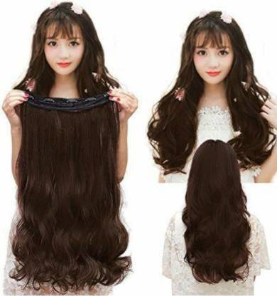 PEMA Clip in wavy natural brown Hair Extension Price in India - Buy PEMA Clip in wavy natural brown Hair Extension online at PEMA Clip in wavy natural brown Hair Extension Price in India - Buy PEMA Clip in wavy natural brown Hair Extension online at
