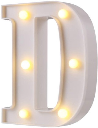 DEALPEAK Light Up Letters,Alphabet LED Letter Lights Warm White for Home Party Bar Wedding Festival Decorative F 