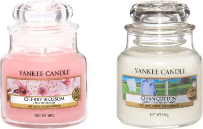 Yankee Candle Classic Jar Cherry Blossom and Clean Cotton Scented Candle  Price in India - Buy Yankee Candle Classic Jar Cherry Blossom and Clean  Cotton Scented Candle online at Flipkart.com