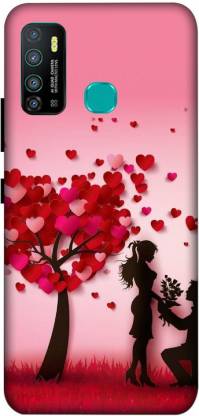 PRINTFOUNDATION Back Cover for INFINIX HOT 9 PRO ( LOVING COUPLE, WALLPAPER)  PRINTED BACK COVER - PRINTFOUNDATION : 