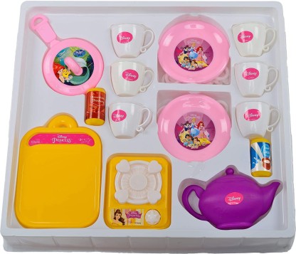 Yiju Wooden Tea Pot Tea Cup for Kids Girls Tea Party Pretend Play Activity Toy 