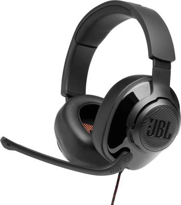 [For Axis Bank Miles & More Credit Card] JBL Quantum 300 Wired Gaming Headphone with Mic (Black)