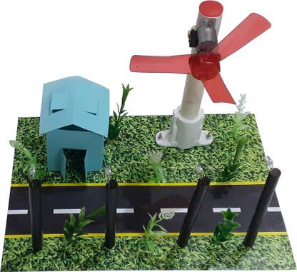 MELODY's Wind Generator Windmill - Real Time Electricity Generation using  Dynamo. Science Model, STEM Activity Project for Exhibition.