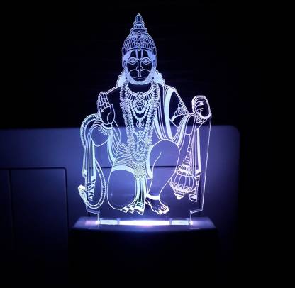 BANKE BIHARI The Hanuman ji 3D Illusion Night Lamp Comes with 7 Multicolor  Night Lamp Price in India - Buy BANKE BIHARI The Hanuman ji 3D Illusion  Night Lamp Comes with 7