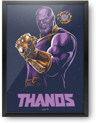 Marvel -Thanos Design Wall Poster Paper Print - Movies posters in India ...
