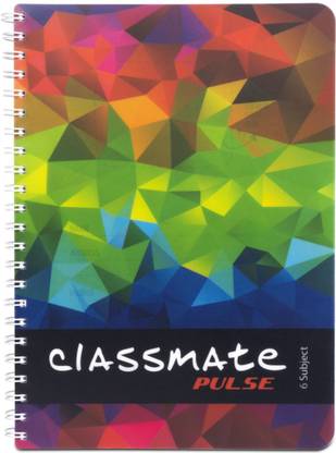 Classmate Pulse A4 Notebook Single Line 300 Pages  (Multicolor)