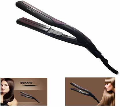 JENY Professional Flat Iron Hair Straightener with Adjustable Temperature  High Heat Mini Portable Hair Straightener with LCD Display for All Hair  Type Hair Straightener - JENY : 