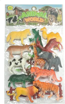 Agk Animal World 12 Pcs (Wild Zoo Animal Toys Set) - Animal World 12 Pcs  (Wild Zoo Animal Toys Set) . shop for Agk products in India. 