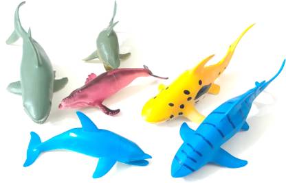 ClueSteps Sea Animal Figures (6 Pieces) - Sea Animal Figures (6 Pieces) .  Buy Sea Animals toys in India. shop for ClueSteps products in India. |  