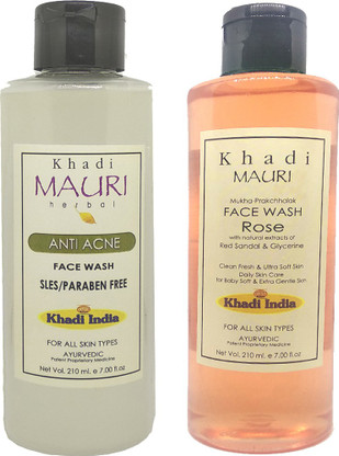 khadi mauri anti acne face wash