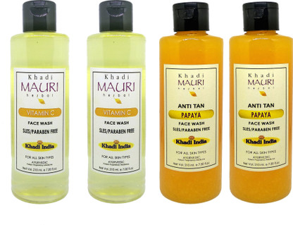 khadi mauri vitamin c face wash