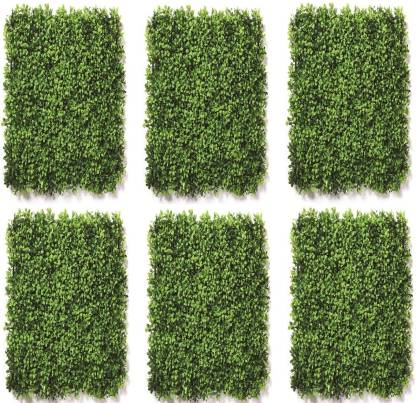 DecorOne Artificial Grass Panel 6Pcs Hedge Wall Panels Artificial Grass  Backdrop Wall Green Grass Wall Fake Hedge for Decor Privacy Fence Indoor  Outdoor Garden Backyard Balcony Artificial Plant Price in India -