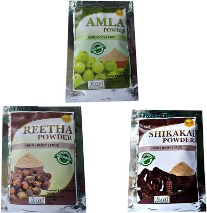 OEHB 3 IN 1 Premium Quality Amla Reetha and Shikakai Powder For Hair Growth  and Hair Treatment (each 50g) - Price in India, Buy OEHB 3 IN 1 Premium  Quality Amla Reetha
