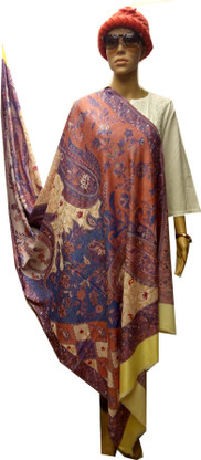 Kashmiri Shawl Cashmere Floral Print 