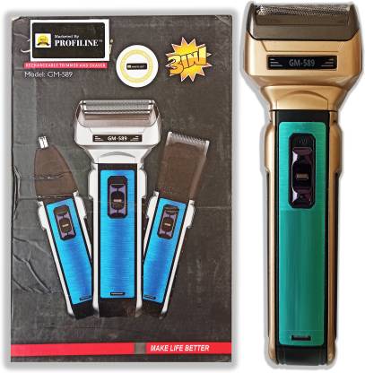 Profiline GM-589-BLUE- PROFESSIONAL HAIR TRIMMER Trimmer 45 min Runtime 1  Length Settings Price in India - Buy Profiline GM-589-BLUE- PROFESSIONAL HAIR  TRIMMER Trimmer 45 min Runtime 1 Length Settings online at 