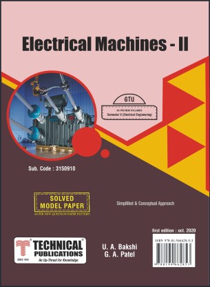 Electrical Machine- II For GTU 18 Course (V - Electrical - 3150910 ...