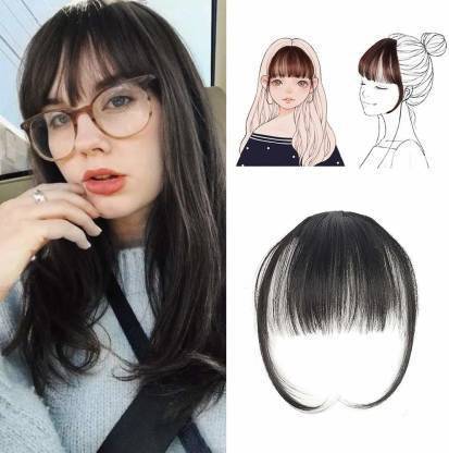 V WOMEN Clip In Front Bang Fringe Extension Piece Thin Extension Hair  Extension Price in India - Buy V WOMEN Clip In Front Bang Fringe Extension  Piece Thin Extension Hair Extension online