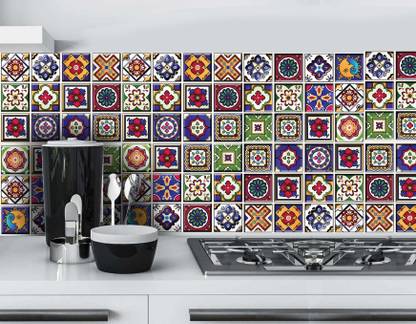 Decorze Mexican Tiles Patterns (Pack of 6) Large Self ...