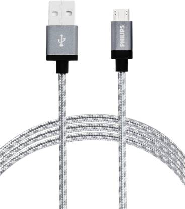 PHILIPS Micro USB Cable 5 A 1.2 m Nylon DLC2518N Nylon Braided