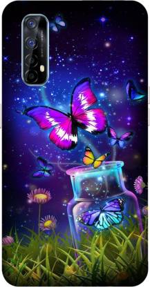 Kotuku Back Cover for Realme Narzo 20 pro Printed Butterfly Back Cover